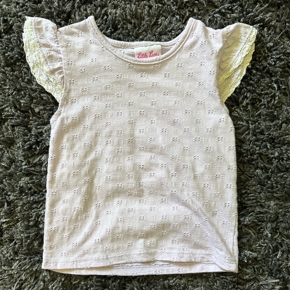 Little Lass Floral Overall Skort with Tshirt and Sunglasses, size 5 - Picture 3 of 8